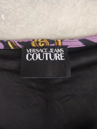 Vestido Versace Morado y Dorado Talla 40