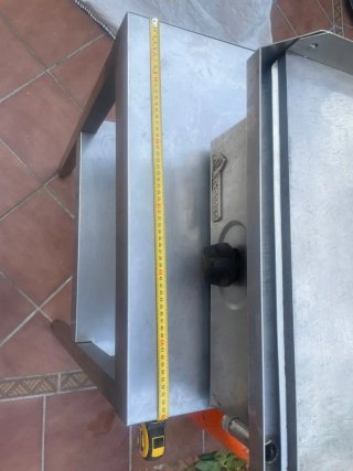 Plancha Gas + Mesa Inox