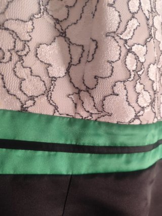 Vestido Nati Jiménez Blanco y Negro