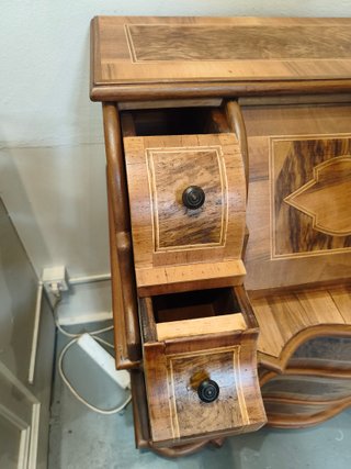 Canterano antiguo madera nogal años 50.Restaurado