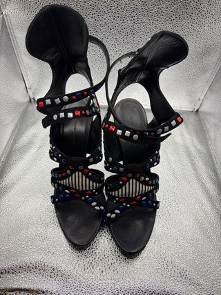 Balenciaga Multicolor Suede/Leather Sandals