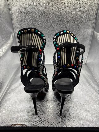Balenciaga Multicolor Suede/Leather Sandals