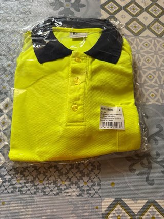 Polo de seguridad amarillo manga larga L