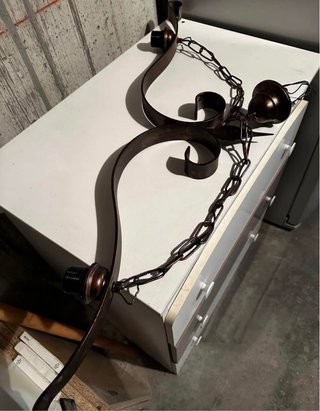 Lampadario ceramica siciliana artigianato Italiano