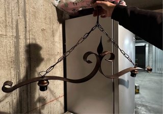 Lampadario ceramica siciliana artigianato Italiano