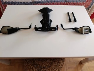 Kit Accesorios Moto Negro