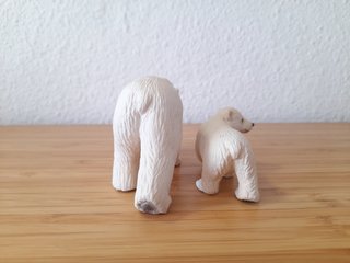 Dos Figuras Osos Polares Schleich animales juguete