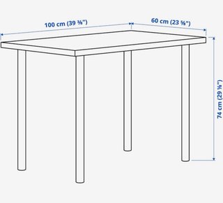 Mesa blanca de madera