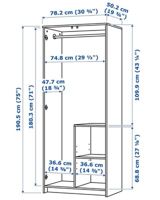 Armario Blanco Ikea Brimnes