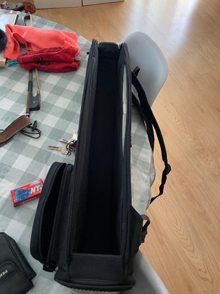 Funda Saxo Soprano Recto Negra