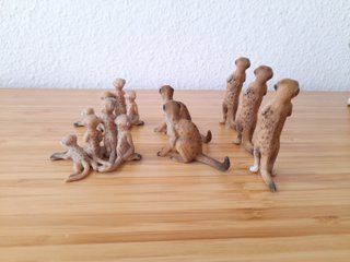 7 Figuras Suricatos Schleich animales juguetes