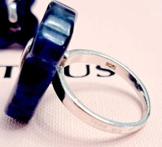 Anillo Tous Cruise Azul y Plata