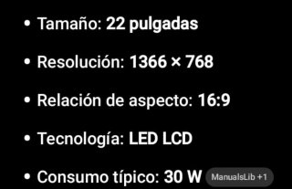 Televisor LG Negro con Soporte y Mando