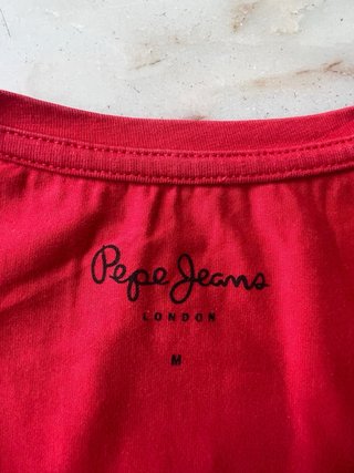 Camiseta Pepe Jeans Roja Talla S. Mujer