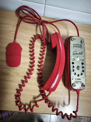 Teléfono Góndola Rojo Antiguo REBAJADO