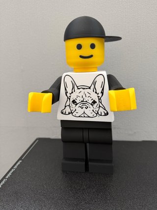 Brick Lego 20cm Bulldog Francese