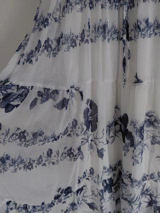 Vestido largo estampado floral
