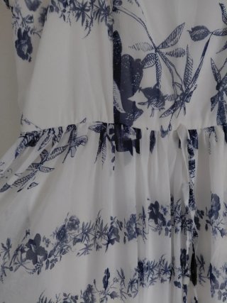 Vestido largo estampado floral
