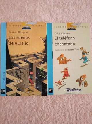 LOTE (III) DE 10 LIBROS EL BARCO DE VAPOR (azules)