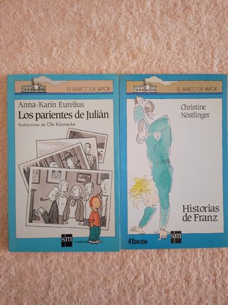LOTE (III) DE 10 LIBROS EL BARCO DE VAPOR (azules)