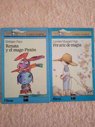 LOTE (III) DE 10 LIBROS EL BARCO DE VAPOR (azules)