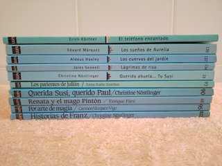 LOTE (III) DE 10 LIBROS EL BARCO DE VAPOR (azules)