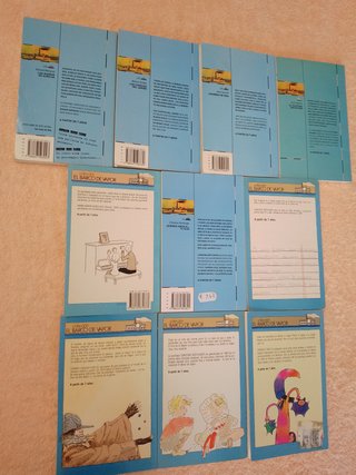 LOTE (III) DE 10 LIBROS EL BARCO DE VAPOR (azules)