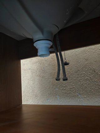Mueble de baño madera y cristal