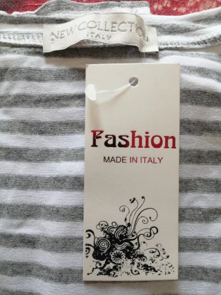 Maglietta a righe Fashion taglia unica