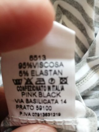 Maglietta a righe Fashion taglia unica
