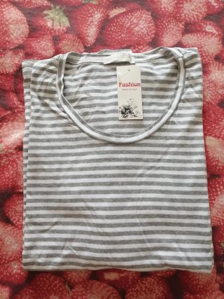 Maglietta a righe Fashion taglia unica
