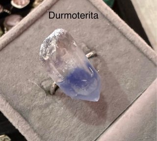 Anillos minerales bruto plata925 ajustable elige