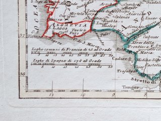 1820 Antiguo mapa de España y Portugal