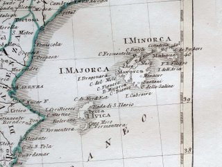 1820 Antiguo mapa de España y Portugal