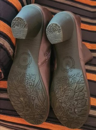 Botines de tacón marrones