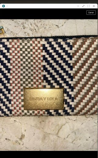 Cartera Bimba y Lola Multicolor y Dorada