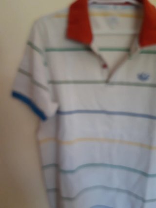 Polo Adidas Rayas Multicolor Talla M