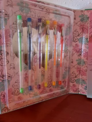 Set 6 Bolígrafos Gel Disney Stitch Ohana