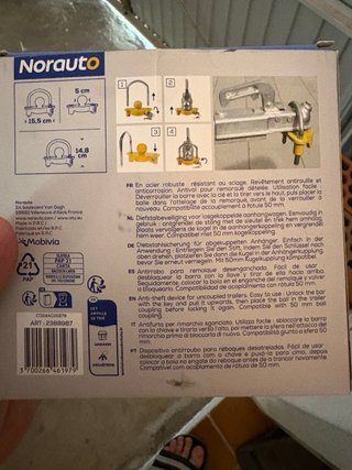 Antirrobo Norauto para enganche de remolque