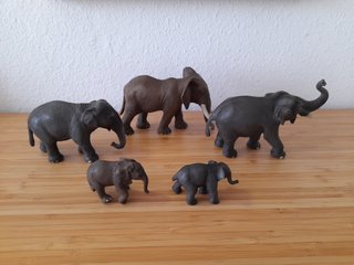 Figuras de elefantes Schleich animales juguetes