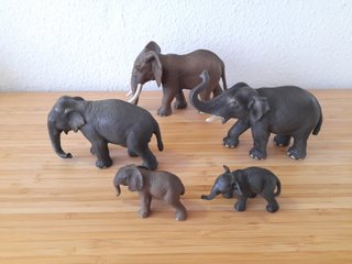 Figuras de elefantes Schleich animales juguetes