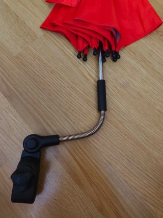 Sombrilla para cochecito de bebé roja