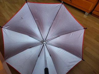 Sombrilla para cochecito de bebé roja