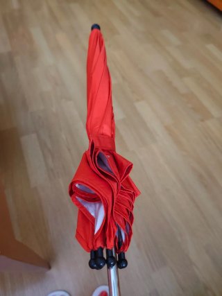 Sombrilla para cochecito de bebé roja