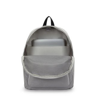 Mochila Kipling Gris con Funda Portátil