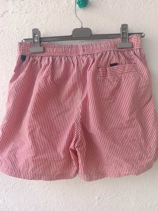 Bañador rayas rojas y blancas hombre