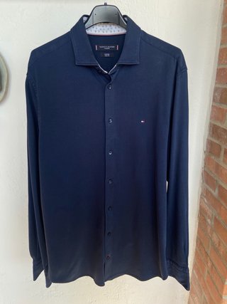Camicia Tommy Hilfiger blu uomo