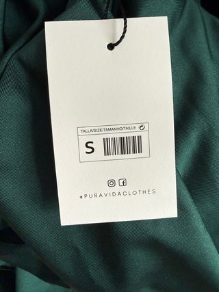 Vestido verde botella