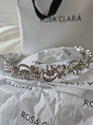 Tiara Rosa Clará Plata