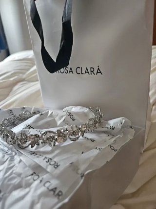 Tiara Rosa Clará Plata